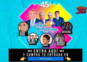 AGUA MARINA «45 AÑOS GRACIAS A TI»: Concierto virtual