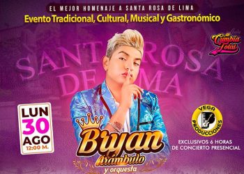 BRYAN ARÁMBULO EN VIVO, LUNES 30 DE AGOSTO: Evento tradicional, cultural, musical y gastronómico