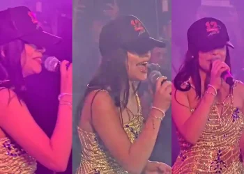 en foto captura aparece cielo fernandez, cantante de corazon serrano