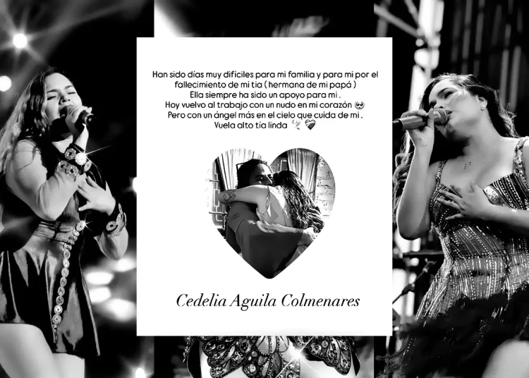 Lesly Águila de Corazón Serrano comparte emotivo mensaje tras la muerte de su tía.