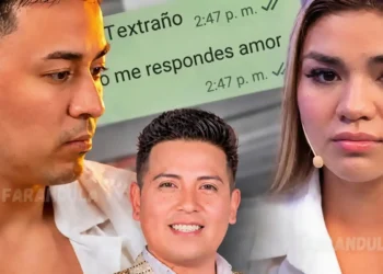 Farándula peruana: chat viral de WhatsApp con los mensajes 'Textraño' y 'o me respondes amor' junto a los rostros de Naldy Saldaña y José Burga en medio de la polémica